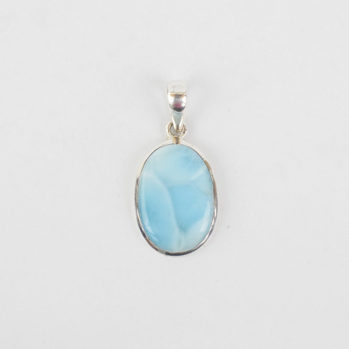 Pendentif Larimar et argent 925