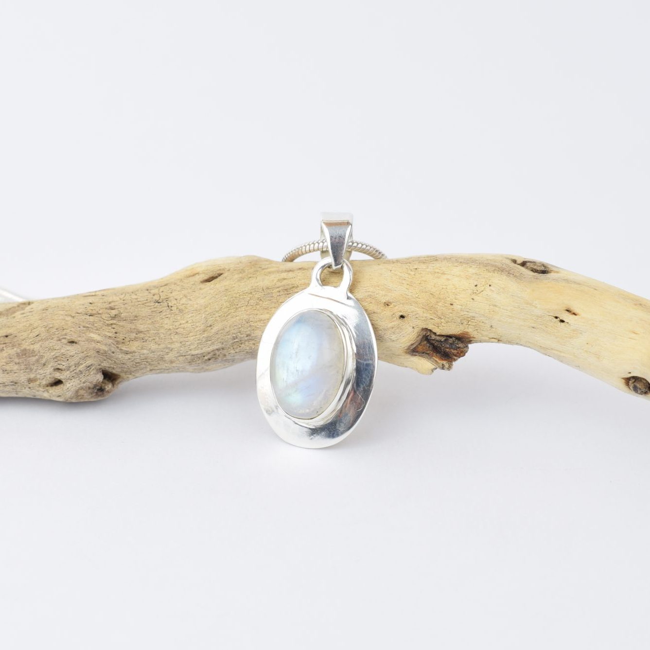 Pendentif Pierre de Lune et argent 925